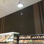 Commercial interior repaint - detailed stripe painting