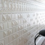 Pressed metal paint finish - commercial interior